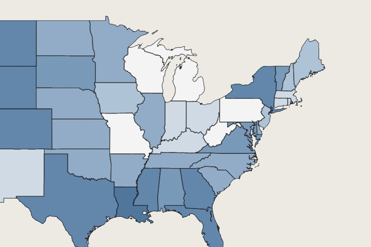 Data Visualization for Entrepreneurship in the Population - Entrepreneurial Activities by State