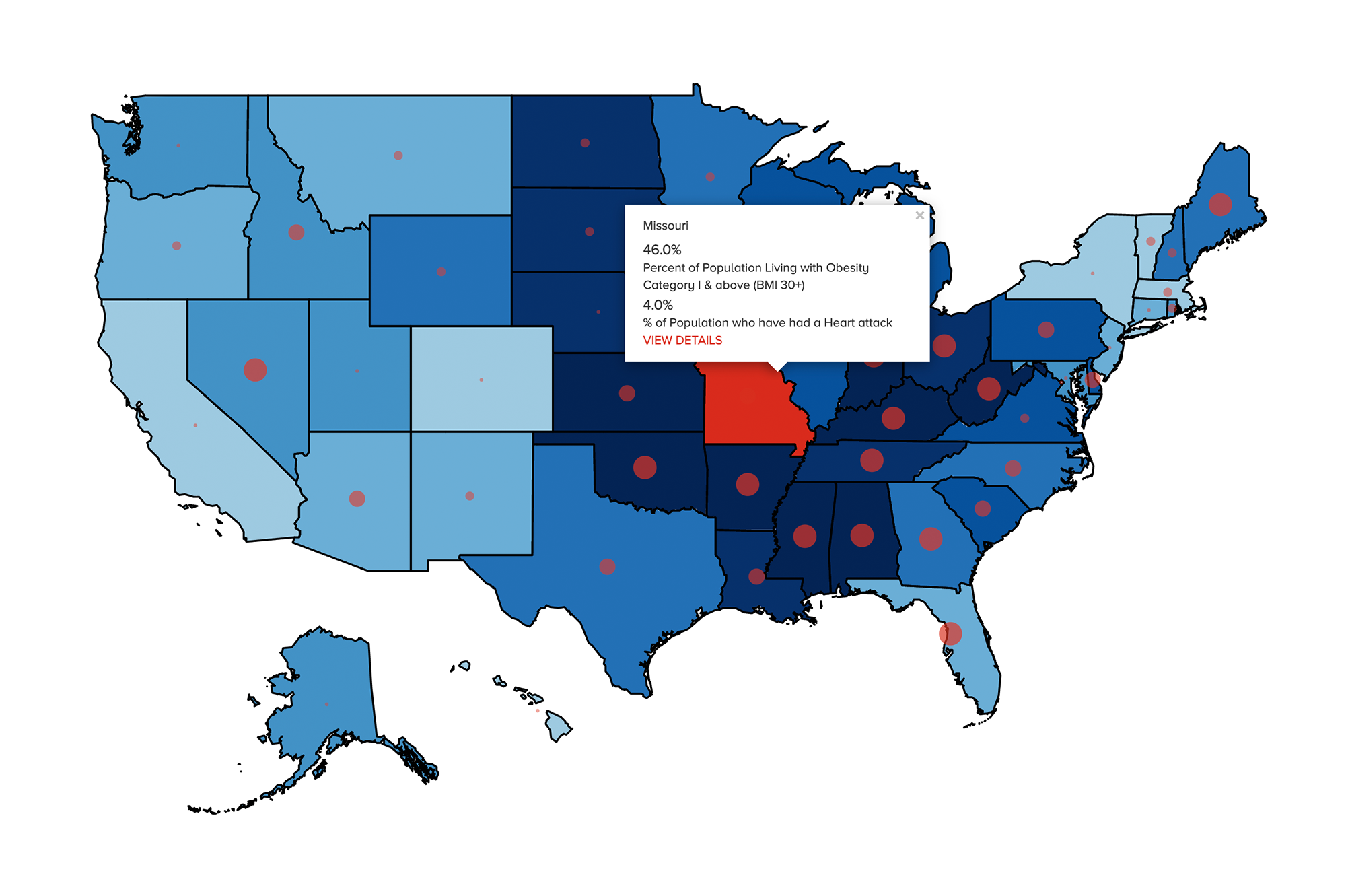 Obesity Prevalence & Comorbidity Map